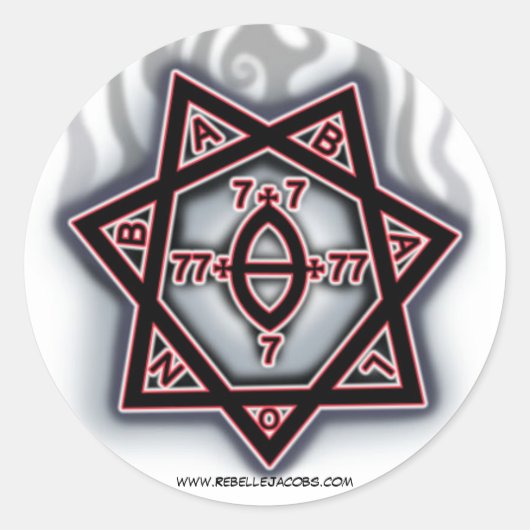 Rebel Jacobsステッカー ラウンドシール (正面)
