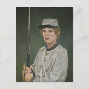 Rebel Soldier Civil War Artポートレート絵はがき ポストカード
