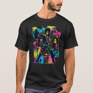Rebel Soul シャツ - パンクポップアート グラフィックTシャツ、ネオン
