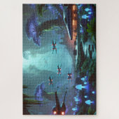 Rebel Starships in a Bioluminescent Alien Valley ジグソーパズル (縦)