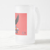 Rebel Tribe™「鳳凰の目覚め」フロストガラス マグ (正面右)
