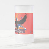Rebel Tribe™「鳳凰の目覚め」フロストガラス マグ (中央)
