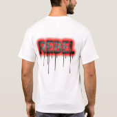 REBELDRIP Defiance in Red Echo Tシャツ (裏面)