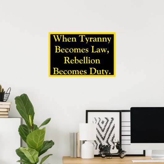 Rebellion Becomes Duty ポスター (ホームオフィス)