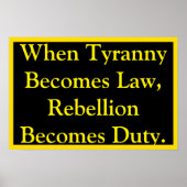 Rebellion Becomes Duty ポスター (正面)