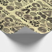 Rebellious Geometries sepia ラッピングペーパー (角)