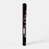 Rebellious Rock Star: Female Guitarist in Leather iPhone 16ケース (右側面)