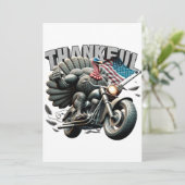 Rebellious Thanksgiving Turkey Riding a Motorcycle 招待状 (スタンド正面)