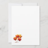 Rebellious Thanksgiving Turkey Riding a Motorcycle 招待状 (裏面)