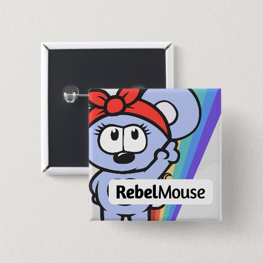 RebelMouseピン 缶バッジ (正面&裏面)