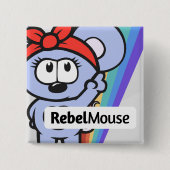 RebelMouseピン 缶バッジ (正面)