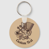 Rebetikoアイコンキーチェーン キーホルダー (正面)