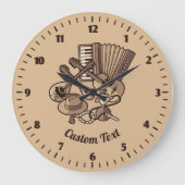 Rebetikoアイコン時計 ラージ壁時計 (正面)