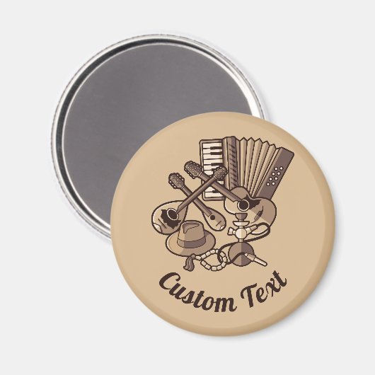 Rebetikoアイコン磁石 マグネット (正面/裏面)