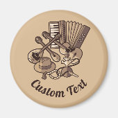 Rebetikoアイコン磁石 マグネット (正面)