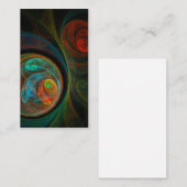 Rebirth Blue抽象芸術アート名刺 名刺 (正面/裏面)