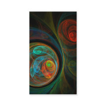 Rebirth Blue抽象芸術アート名刺