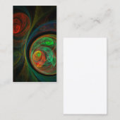 Rebirth Green抽象芸術アート名刺 名刺 (正面/裏面)