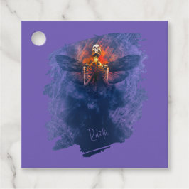 Rebirth. Skeleton with wings rising up フェイバータグ