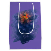 Rebirth. Skeleton with wings rising up ミディアムペーパーバッグ (裏面)