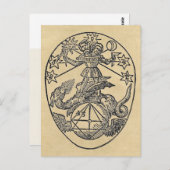 Rebis – 双対性セピア葉書 ポストカード (正面/裏面)