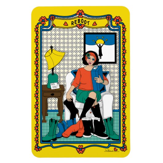 Reboot_B_4x6冷蔵庫 マグネット (縦)