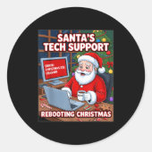 Rebooting s Tech Support Santa Squad ラウンドシール (正面)