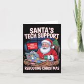 Rebooting Support Santa Tech s Joke カード (正面)