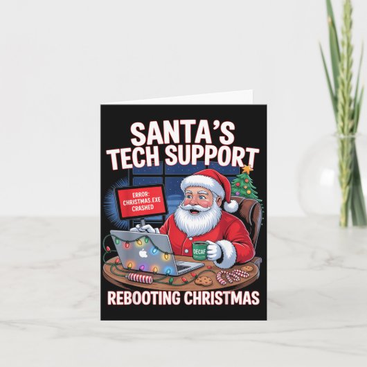 Rebooting Support Santa Tech s Joke カード (正面)