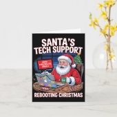 Rebooting Support Santa Tech s Joke カード (黄色い花)
