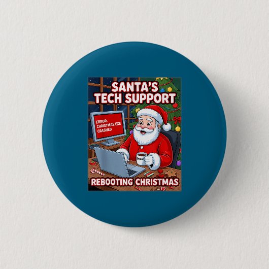 Rebooting Tech Santa s Support Tee 缶バッジ (正面)