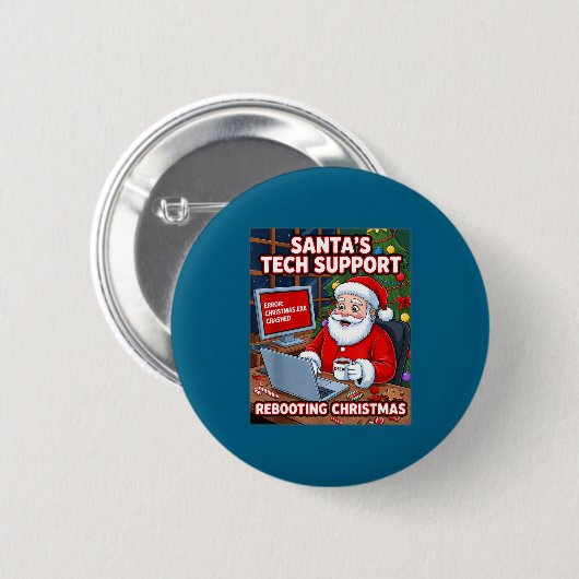 Rebooting Tech Santa s Support Tee 缶バッジ (正面&裏面)