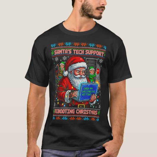 Rebooting Ugly Support Tech Santa s Tシャツ (正面)