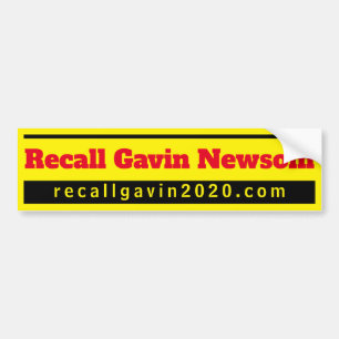 recallgavin2020バンパーステッカー バンパーステッカー