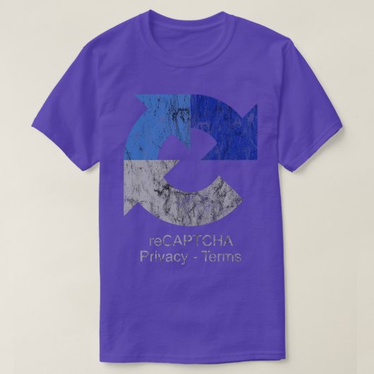 reCAPTCHA Google Tシャツ (デザイン正面)
