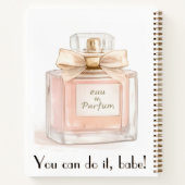 "Recargando Glamour" Funny Pink Purse Personalized ノートブック (裏面)