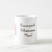 Recargando Glamour Nena Funny Pink Purse Perfume コーヒーマグカップ (中央)