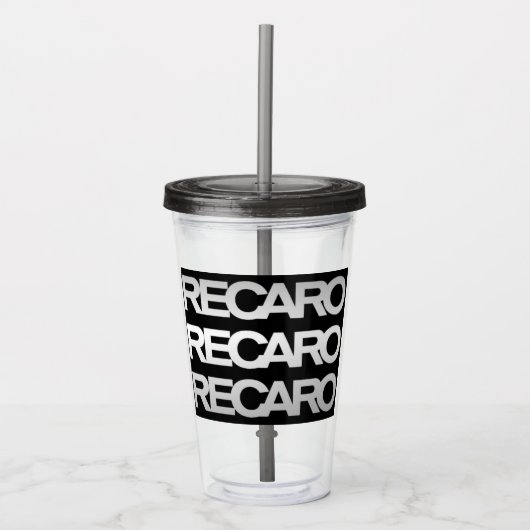 RECARROタンブラー アクリルタンブラー (正面)