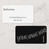 RecCreationsビズカード 紹介カード (正面/裏面)