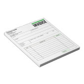 Receipt Books, Invoice Booklet for Small Business ノートパッド (アングル)