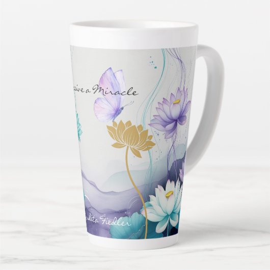 Receive A Miracle-Latte Mug カフェラテマグ (右アングル)