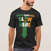 Receive Good Luck Blow Here Swinger Patricks Day P Tシャツ (正面)