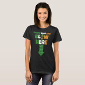 Receive Good Luck Blow Here Swinger Patricks Day P Tシャツ (正面フル)
