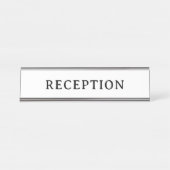 RECEPTION | モダンプロフェッショナル デスクネームプレート (正面)