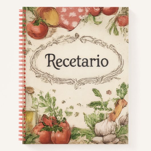 recetario ノートブック (正面)