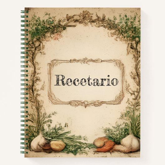 recetario ノートブック (正面)