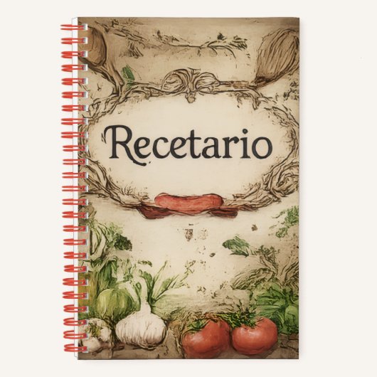 recetario ノートブック (正面)