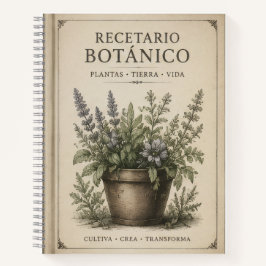 recetario botanico ノートブック