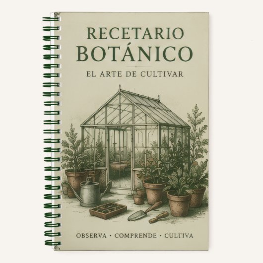 recetario botanico ノートブック (正面)