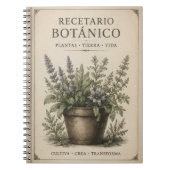recetario botanico de bolsillo ノートブック (正面)
